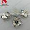 DZ-3032 flower shape middle holes crystal sew on rhinestones for dresses