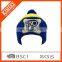 2017 Custom Colorful Pom Pom Knit Hat With Ball Top