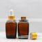 Wholesale empty amber attar perfume essential oil glass bottle with dropper 10ml 15ml 30ml