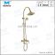 Royal style gold luxury high quality rainfall shower facet set tub mixer faucet