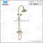 Royal style gold luxury high quality rainfall shower facet set tub mixer faucet