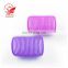 colorful design plastic and hook and loop hair roller for girls beauty up