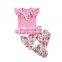 Baby Girl Clothing Sets Cotton Floral Back To School Ruffle Kids Girl Outfits