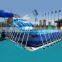 high quality commercial best standard frame swimming pool with inflatable slide