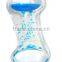 Heart Shape acrylic upward liquid desk clock, desk watch, liquid and oil watch timer