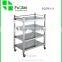 Wholesale 3-tier stainless steel trolley , hot food trolley , hotel room service trolleys