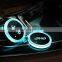 2Pcs LED car accessories atmosphere water coaster light For JEEP Grand Cherokee Commander Renegade Wrangler Compass Patriot