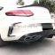 15-18 C-Class W205 C63 Carbon Fiber Rear Car Diffuser for Mercedes W205 C63 AMG Coupe