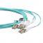 20Meter mpo/mtp multi-fiber connectors Fiber Patch cord 12fibe Multi-mode om3  mtp to lc fanout Optik fiber atlama teli