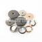 Garment accessories four part metal round spring prong snap button