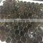 Foshan Hexagon Shape Marble Texture Glass Mosaic Tile Black Marble Texture Hot Melting Glass Mosaic Tile