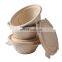 Sunkea pulp food packaging bamboo fiber bowl with lid