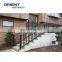 High end black exterior stair balustrades handrails