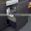 Manufacturer Luxury Black Melamine Modern Matte Acrylic Designs Kitchen Cabinets Sets Made in China