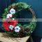 High Quality Custom Well Design Round Dried Flowers Trendy Luxury Christmas Decor Wreath