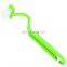 V Shape Portable Plastic Toilet Corner Scrubber Curved Cleaning Brush