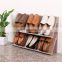 Factory fast Sell Wholesale Stackable Double Side Living Room Thick Plastic Magic Shoe Plastic Rack  Shoe Organizer  Stand Shelf