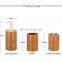 Modern Design Best selling Home Ceramic Design Bamboo Color Bathroom  accessories 3-piece Bamboo Bathroom set