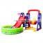Children indoor combination slide and swing toys small outdoor slide multi-purpose kindergarten equipment items for sale