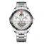TEVISE t855 Men Business Automatic Mechanical Watches Sun Moon Phase Display Stainless Steel Cool Watch