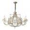 custom made brass or copper pendant lamp hand-made chandelier in lost-wax with french style of classic light