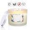 ENO custom aroma products large size 12oz 14oz Scented candle with three candle wicks with wooden lid