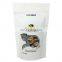 Custom print matt white laminated plastic alumimun foil coffee bean packaging bag stand up coffee pouch with zip lock