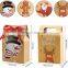 Specially custom logo designed kraft paper bags for reusable candy and biscuit sets Christmas gift boxes