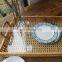 Rattan Rectangle Food Serving Trays Handmade polygonal rattan tray with handle Wholesale