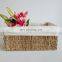 Leading Manufacture Rectangular Woven Basket Handmade Seagrass Basket For Storage And Home Decor Wholesale