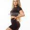 New Fall Butt Lift Scrunch Butt Shorts 2 Piece Seamless Yoga Suit Set Sports Workout Running Women Athletic Gym Fitness Sets