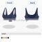 High Impact Custom Logo Solid Color Sports Bra Crop Top Adjustable Yoga Bra