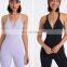 Newest Sexy Sports Yoga Gym Jumpsuit Girls Ballet Dance Wear Bodysuit Set One Piece Playsuit Fitness Workout Clothes For Women