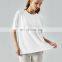 Blank Custom Loose Casual Short Sleeve Gym Yoga T Shirt Mesh Patchwork Quick Dry Workout Running Sports Fitness Wear For Women