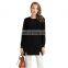 100% Pure Cashmere Pullover for Women Custom Knitted Casual Long Winter Sweater with Crew Neck Solid Pattern OEM Service