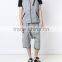 OEM man sport sleeveless hoodies zip up workout hoodies