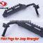 Car accessories feet peg for jeep wrangler black color metal material fits 07-15 JK