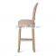 RCH-4010 Antique Louise Ghost Chair Wooden Bar Stool High Chair