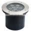12X1W Square LED recessed Stainless Steel Underground Light for outdoor or garden decoratrion