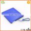 Latest Metallic 2.0a portable 20000mah solar power bank with Gift Packing