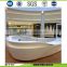 Best selling thermoforming pure acrylic solid surface for reception top