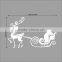 ALFOREVER Christmas Santa's Sleigh Decal - Christmas Decal