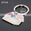 Customized House Shaped Printing Logo Promotional Metal Key Chain House