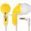 China bulk items custom printed cheap coloful earphones in bulk