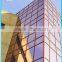 Pink tinted building reflective glass