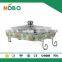 combination lid decal flower fast food tray with stander