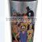 Customed Double wall starbucks plastic mug/Portable double wall plastic cup with inserting paper best for promotional gift