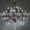 2 bulbs black crystal modern bedroom wall light fixture                        
                                                Quality Choice