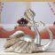 2016 New design gold gooses ceramic wine bottle holder for home decor
