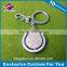 Round antique bronze cheap custom keychains factory sale